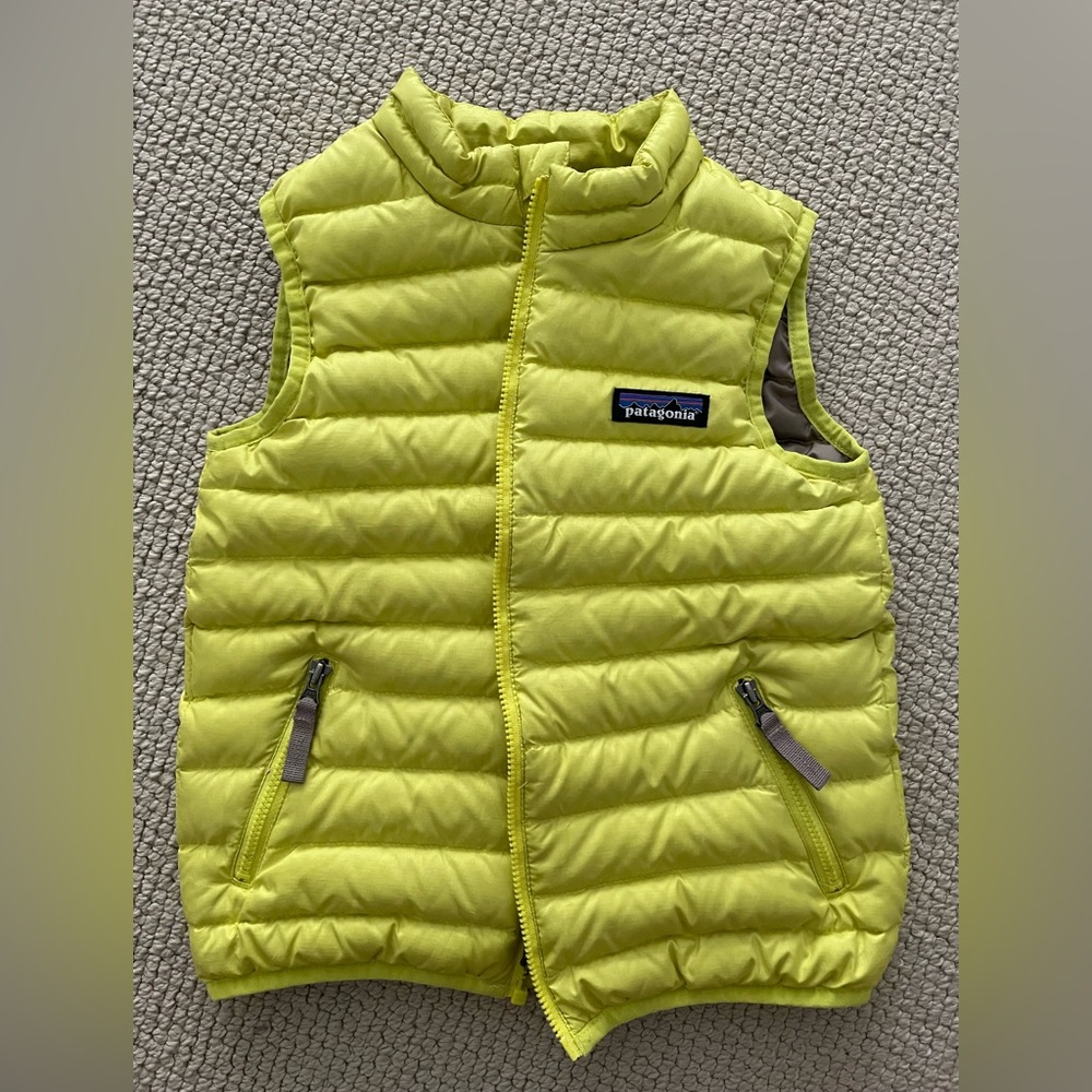 4T Patagonia Yellow Toddler Puff Vest